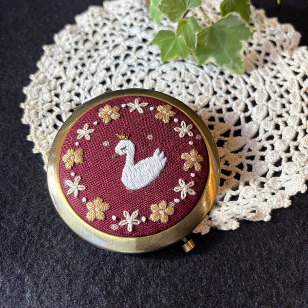 コンパクトミラー　スワン