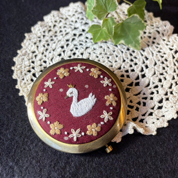 コンパクトミラー　スワン