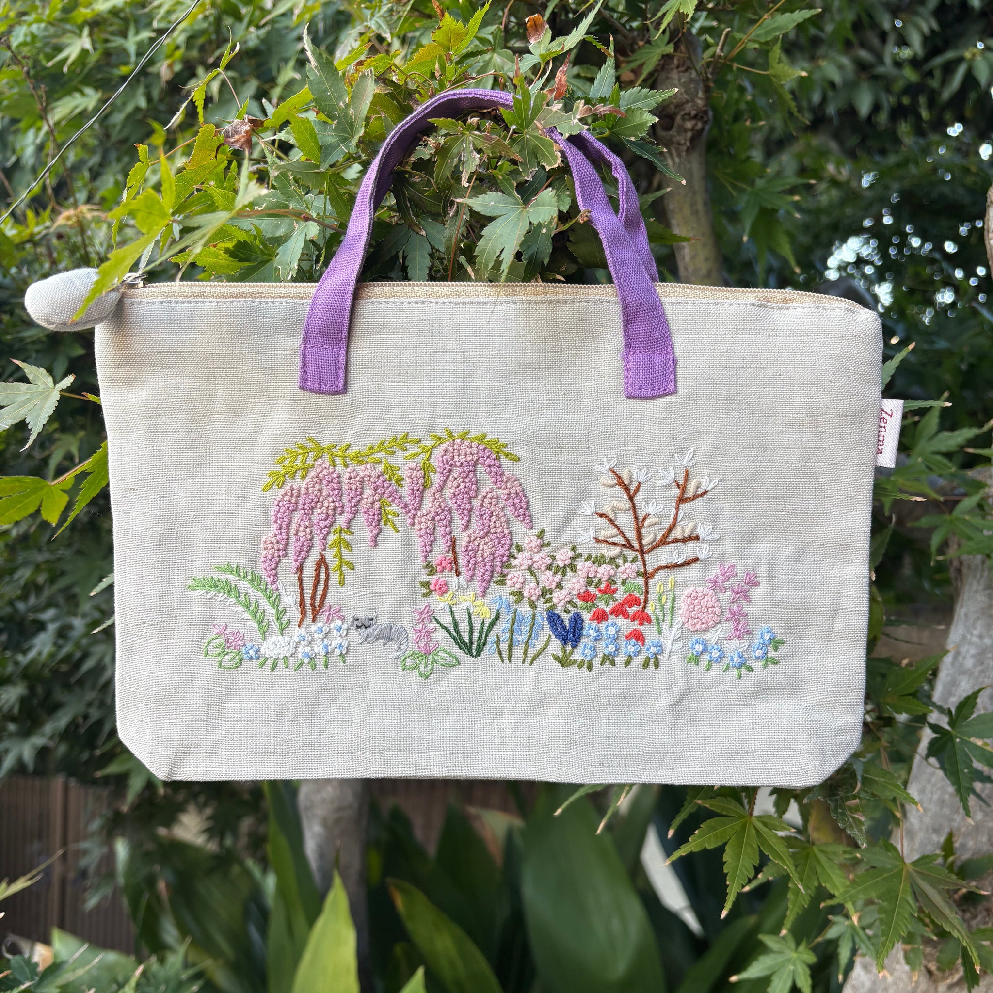 Choi M ポーチ　春の庭