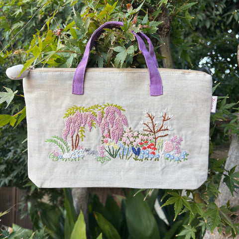 Choi M ポーチ　春の庭