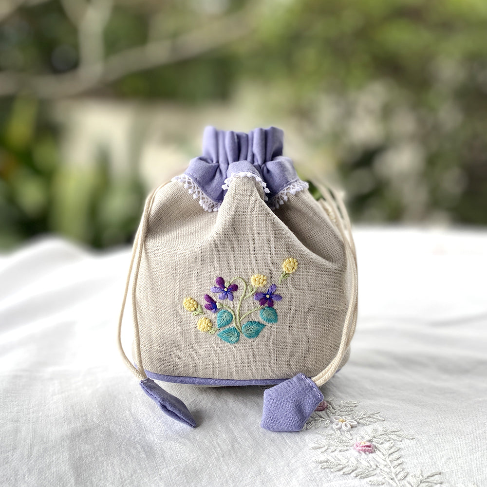 専用★リネン 総刺繍 絹紐 巾着バッグ 和想庵＋和装ブラ＋マミロンクロス 商品 – タグ 